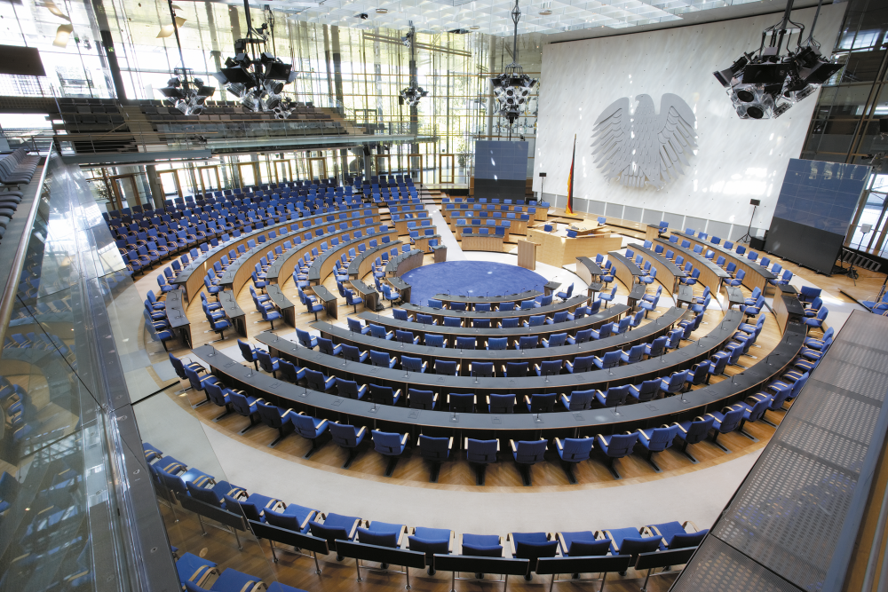 Plenarsaal des ehemaligen Bundestages