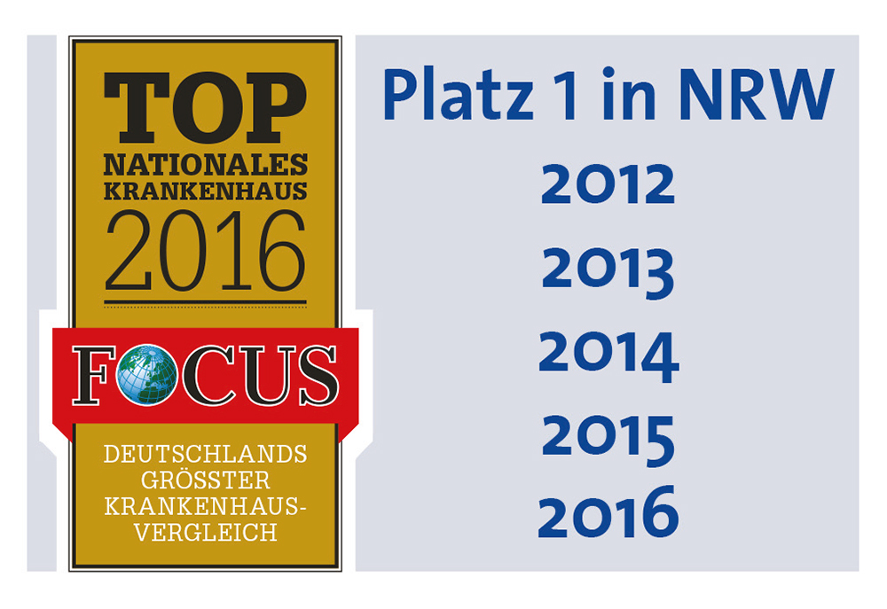 Das Universitätsklinikum Bonn auf Platz 1 in NRW zum vierten Mal in Folge + + + mehr: