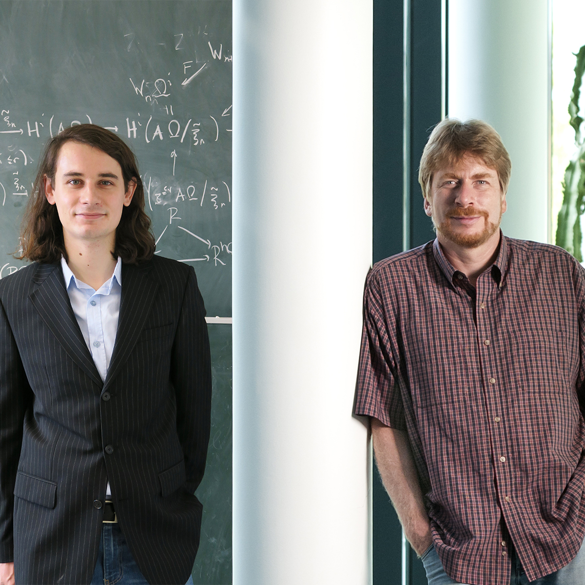 Prof. Dr. Peter Scholze und Prof. Dr. Frank Bradke