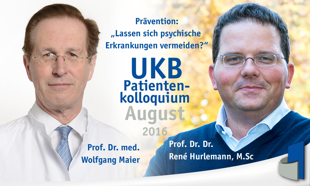 Poster Patientenkolloquium "Lassen sich psychische Erkrankungen vermeiden?"