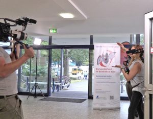 Filmaufnahmen im Blutspendedienst