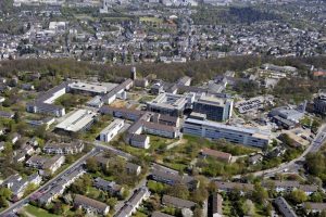 Luftaufnahme des Universitätsklinikum Bonn (UKB) auf dem Venusberg