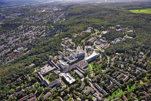 Luftaufnahme Universitätsklinikum Bonn (UKB) auf dem Venusberg