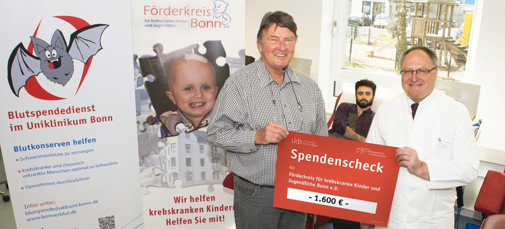 1.600 Euro für krebskranke Kinder und Jugendliche