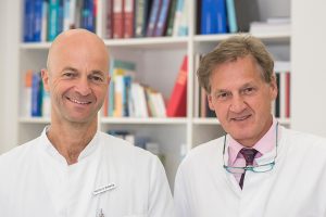 Prof. Dr. Georg Nickenig und Prof. Dr. Armin Welz