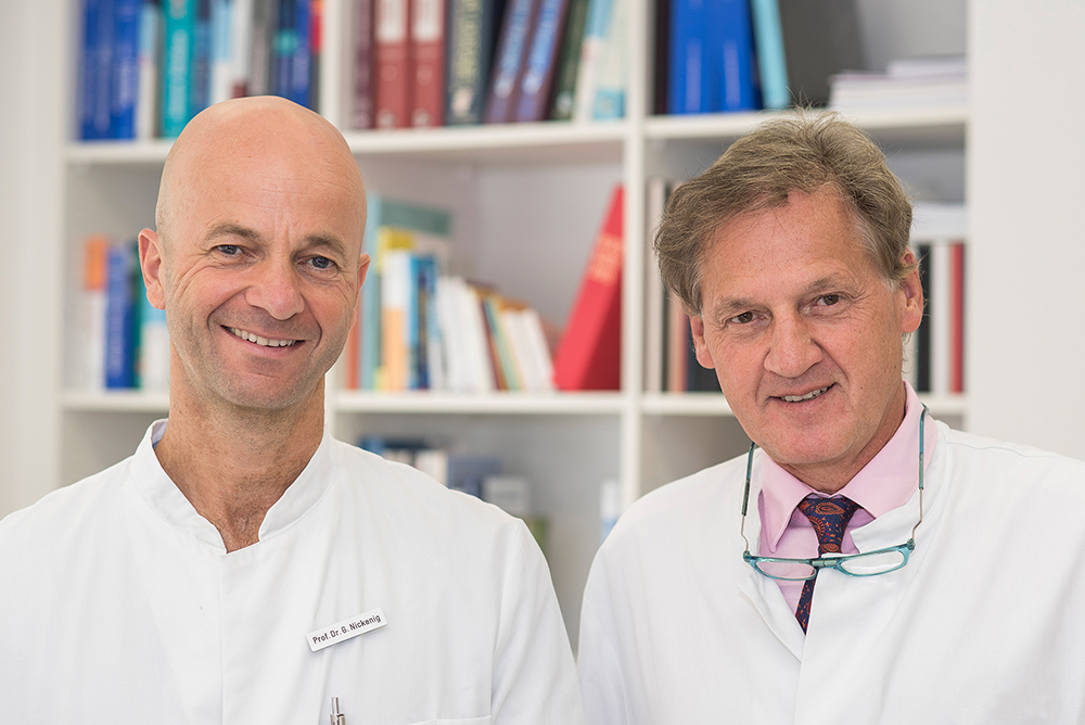 Prof. Dr. Georg Nickenig und Prof. Dr. Armin Welz