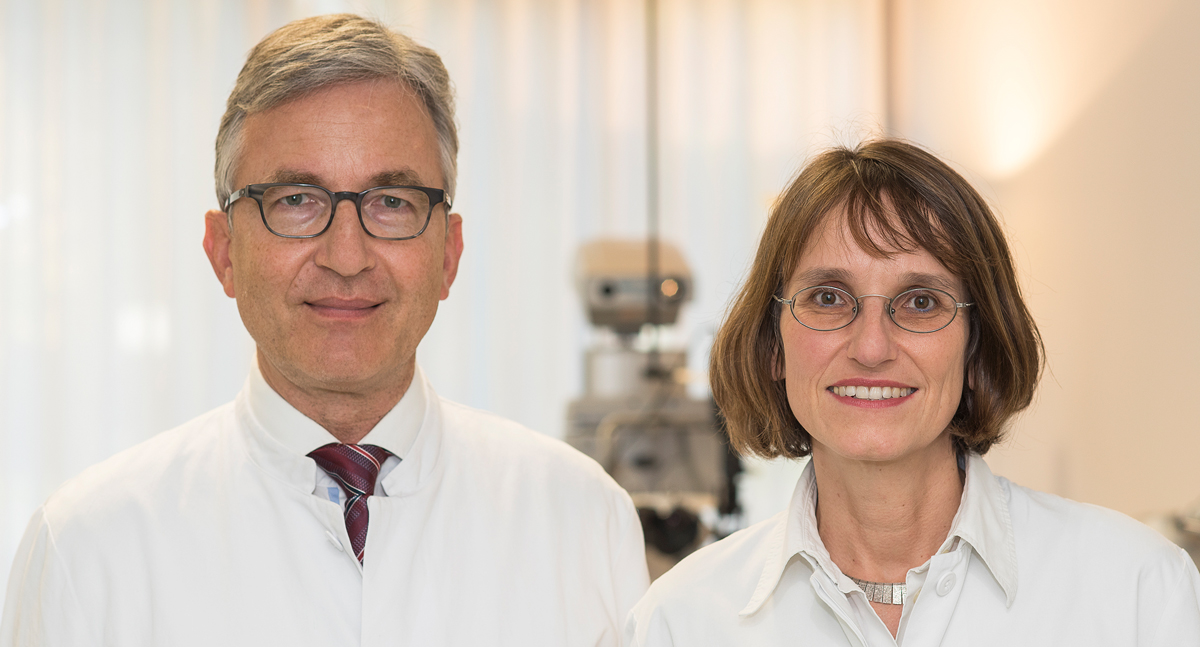 Prof. Dr. Frank G. Holz und Prof. Dr. Bettina Wabbels