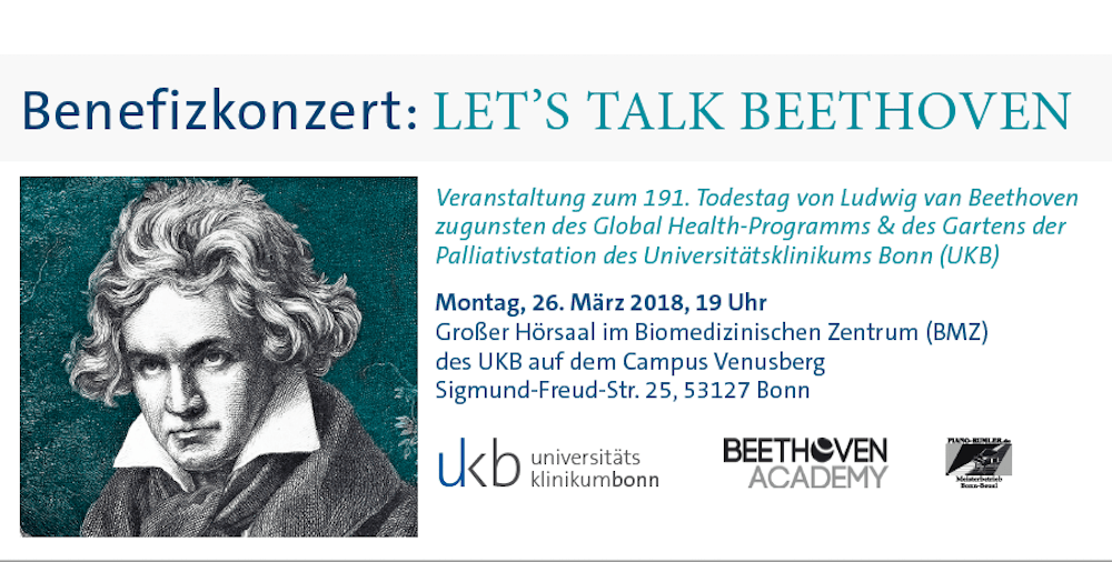 Einladung zum Benefizkonzert: LET’S TALK BEETHOVEN