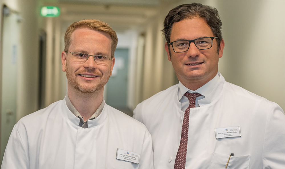 Prof. Dr. Markus Essler und Dr. Florian Gärtner