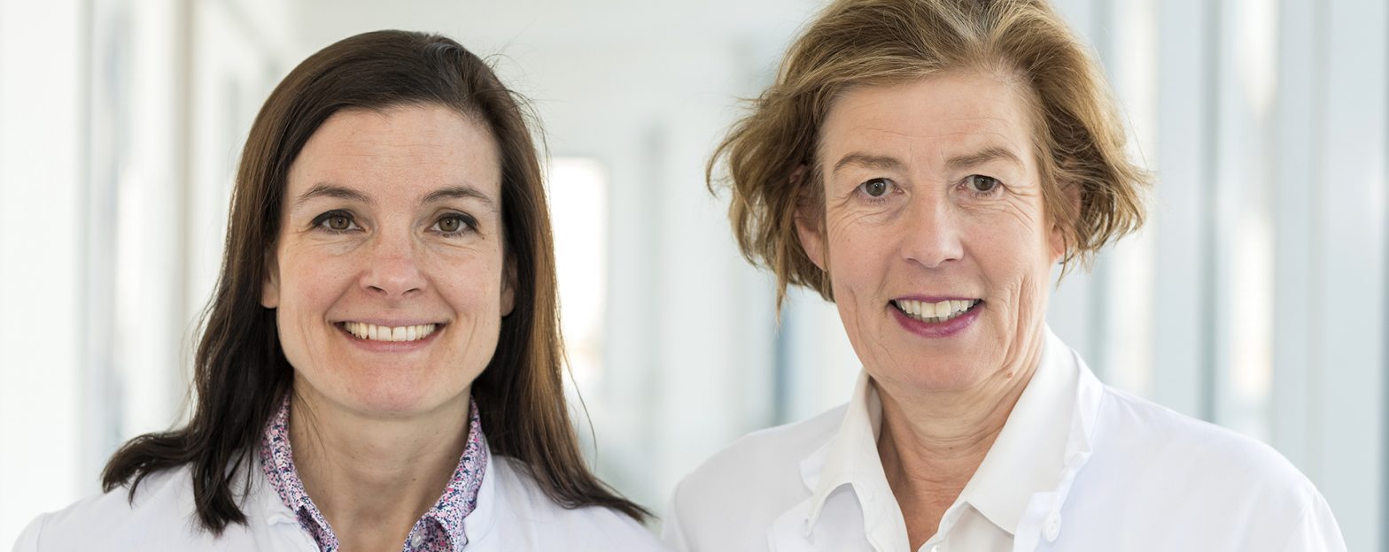 Oberärztin Dr. Eva-Katherina Egger und Prof. Dr. Ruth Kirschner-Hermanns / Universitätsklinikum Bonn (UKB)/ R. Müller