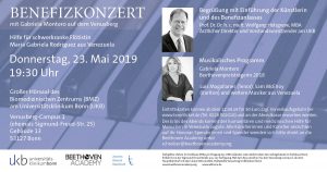 Flyer Benefizkonzert mit Gabriela Montero