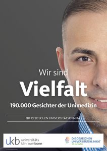 Poster "Wir sind Vielfalt - 190.000 Gesichter der Unimedizin"
