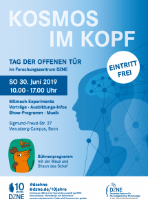 Plakat Kosmos im Kopf Tag der offenen Tür