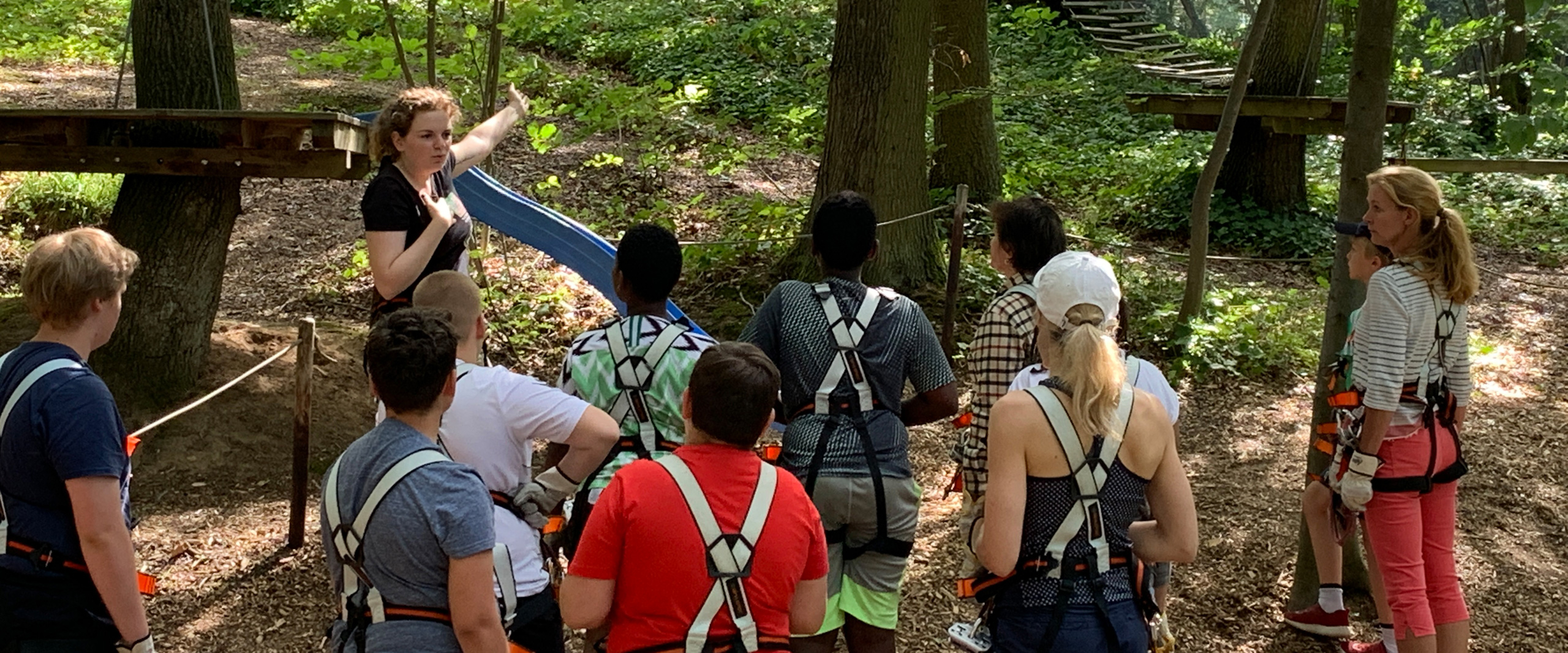 Abschluss der Adipositas-Schulung im Kletterwald: Trainerin des Kletterwaldes