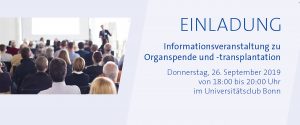 Informationsveranstaltung des Universitätsklinikums Bonn rund um Organspende und -transplantation