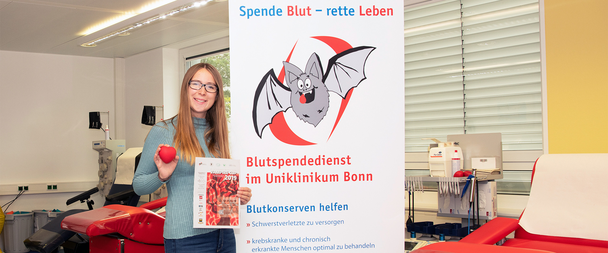 Vampire-Cup 2019: Organisatorin Franka Westermann freut sich über das Ergebnis und dankt den zahlreichen Spendern