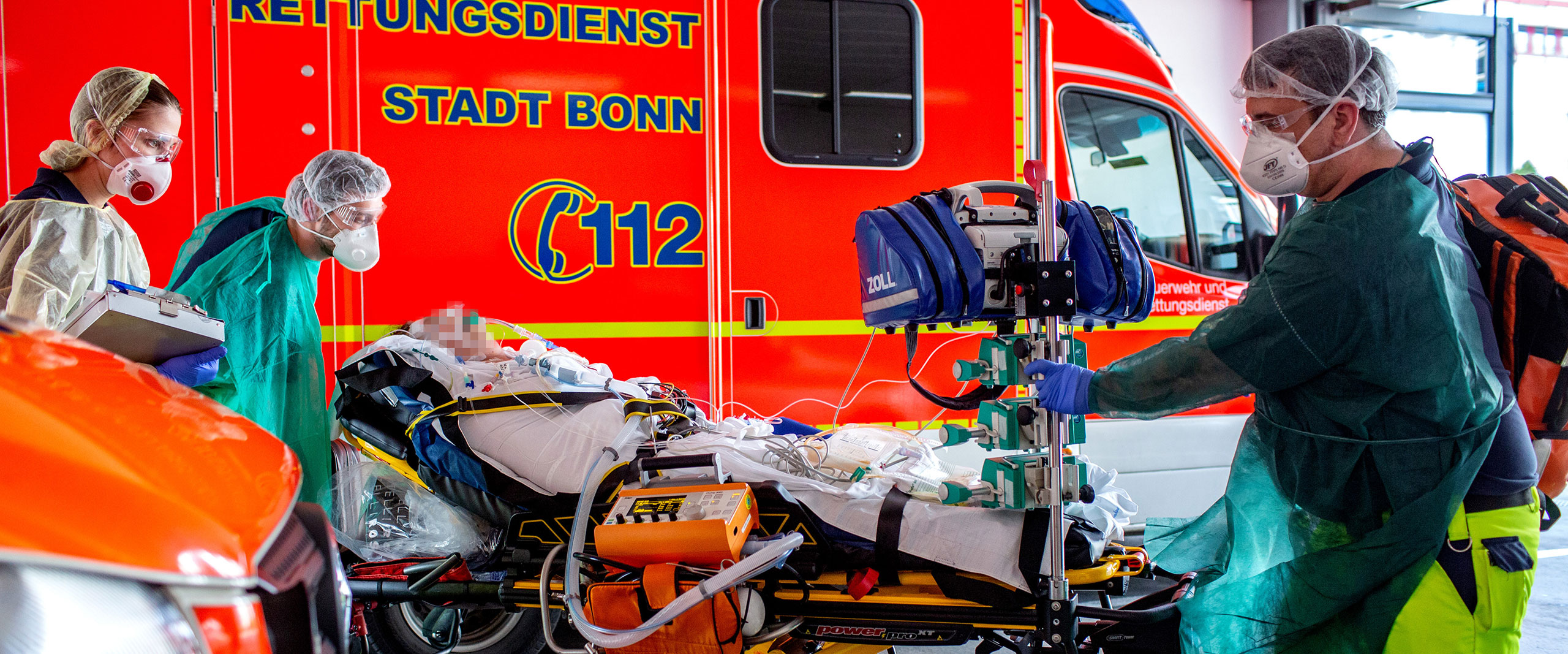 Verlegung von zwei Covid-19-Patienten aus Bergamo in das Universitätsklinikum Bonn