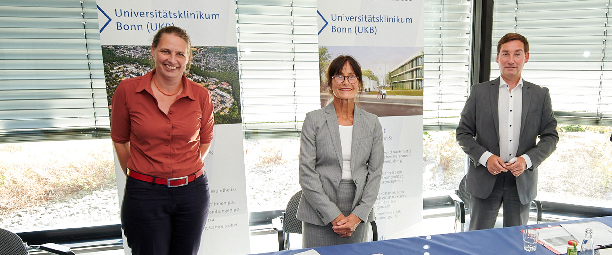 Lissi von Bülow, Oberbürgermeisterkandidatin der SPD Bonn, Gabriele Klingmüller, Stadtverordnete und Bürgermeisterin der Stadt Bonn und Sebastian Hartmann, SPD-Bundestagsabgeordneter für Bonn