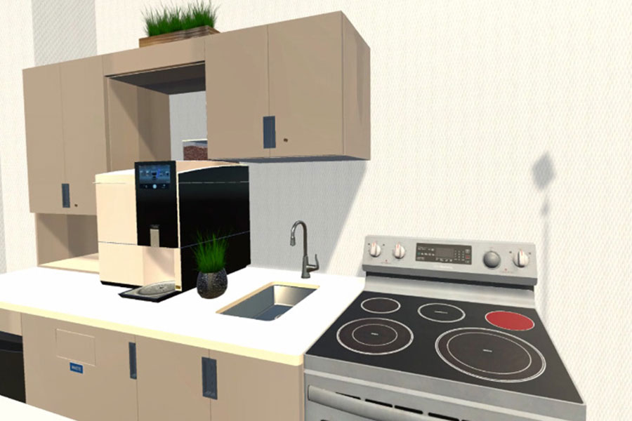VR Ansicht von Küche