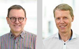Prof. Alexander Pfeifer, Direktor des Instituts für Pharmakologie und Toxikologie am Universitätsklinikum Bonn, Prof. Gunther Hartmann, Direktor des Instituts für Klinische Chemie und Klinische Pharmakologie am Universitätsklinikum Bonn