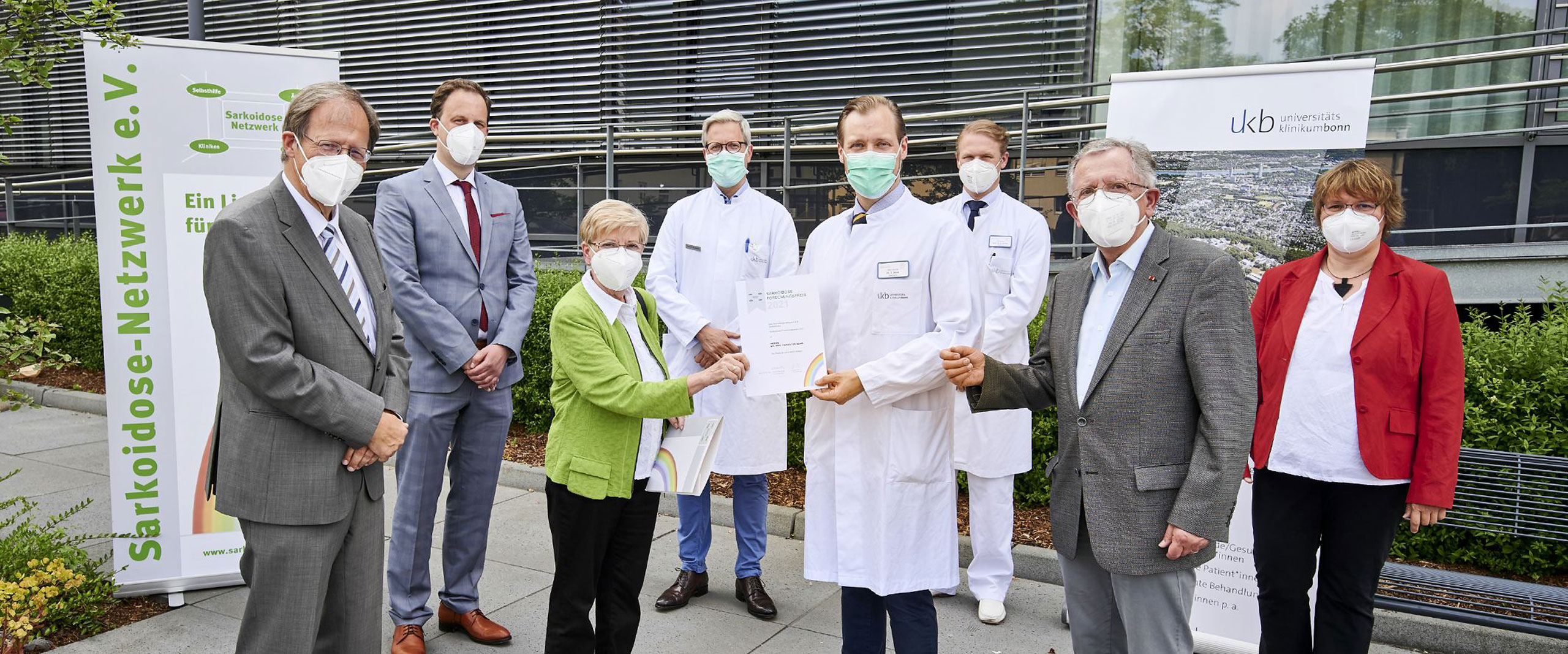 Gruppenbild Preisverleihung Sarkoidose Netzwerk