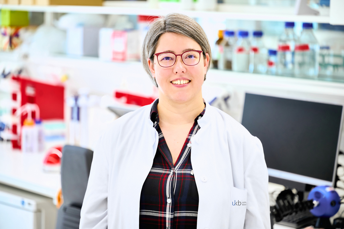 Prof. Kathrin Leppek, RNA-Biochemikerin und Forschungsgruppenleiterin am Institut für Klinische Chemie und Klinische Pharmakologie des Universitätsklinikums Bonn.