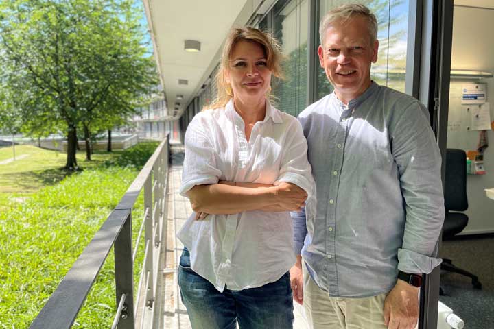 Dr. Mina Lyutenska und Prof. Lorenz Grigull 