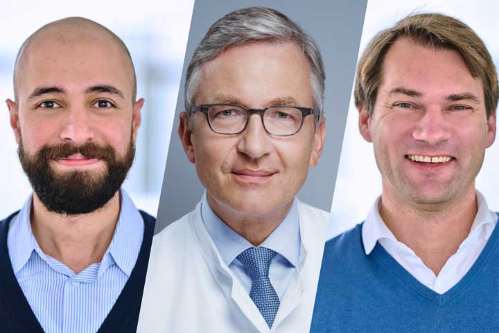 Dr. Behnam Javanmardi, Prof. Frank Holz und Prof. Peter Krawitz 