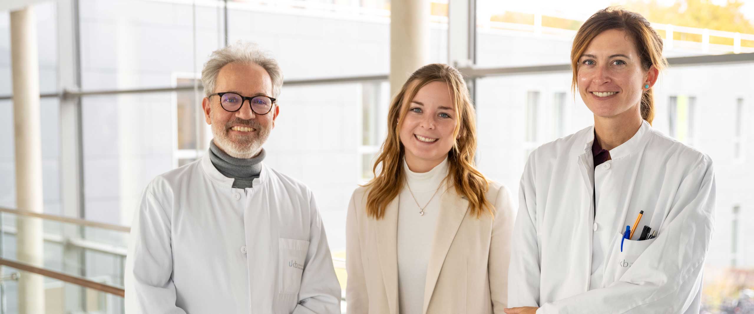 Dr. Patrick Weydt, Paula Lindenborn und Dr. Sarah Bernsen