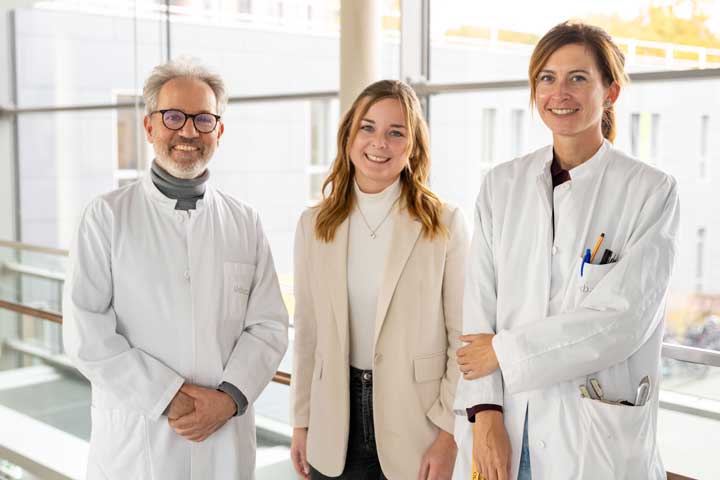 Dr. Patrick Weydt, Paula Lindenborn und Dr. Sarah Bernsen