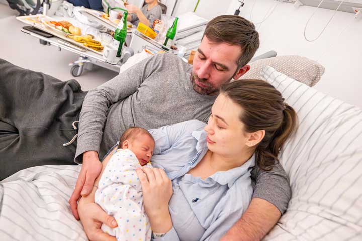 Nicole Alexandra ist das erste Neugeborene des Jahres 2026 am UKB.