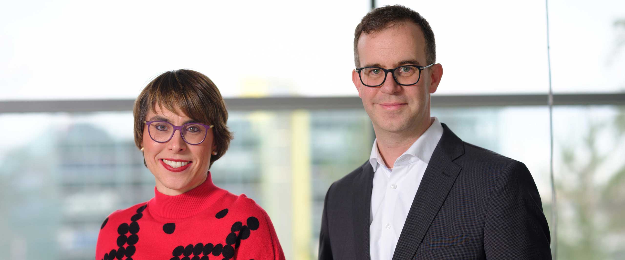 Prof. Anne-Katrin Pröbstel und Prof. Kaan Boztug