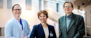 Prof. Enzo Lüsebrink, Prof. Alexandra Philipsen und Prof. Lukas Radbruch