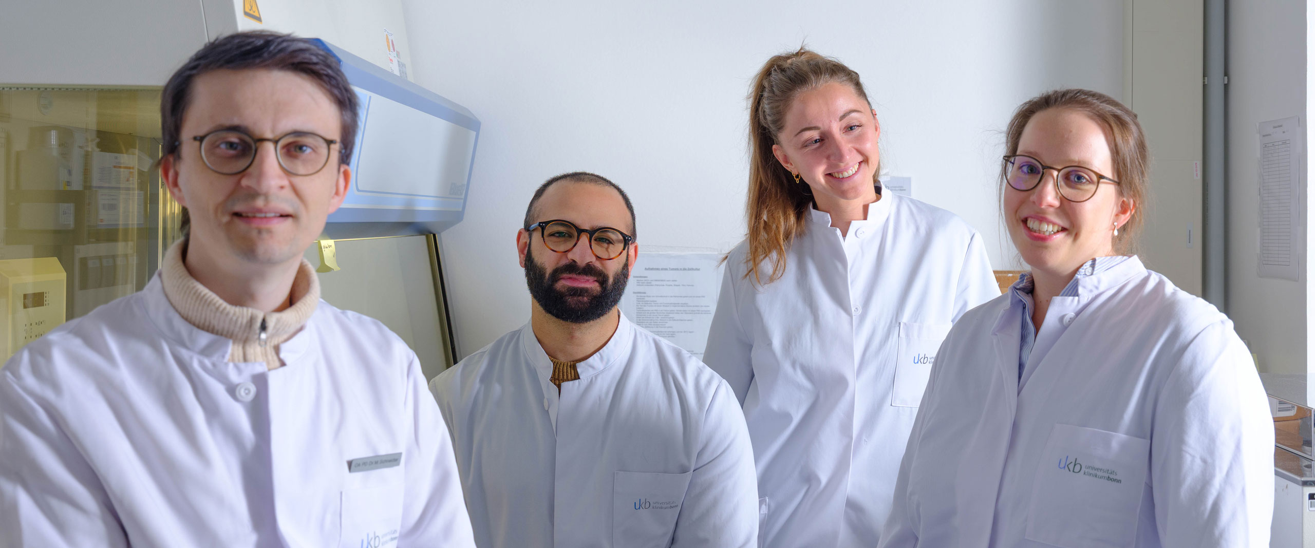 Priv.-Doz. Dr. Matthias Schneider, Ahmad Melhem, Barbara Pregler und Dr. Anna-Laura Potthoff
