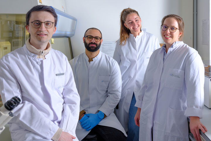Priv.-Doz. Dr. Matthias Schneider, Ahmad Melhem, Barbara Pregler und Dr. Anna-Laura Potthoff