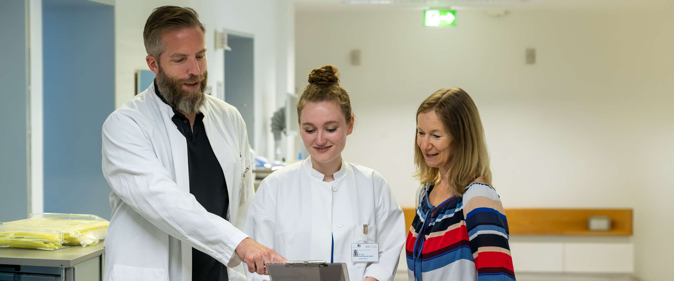 Dr. Robert Hüneburg, Dr. Anne-Sophie Layritz und Nicola Reents
